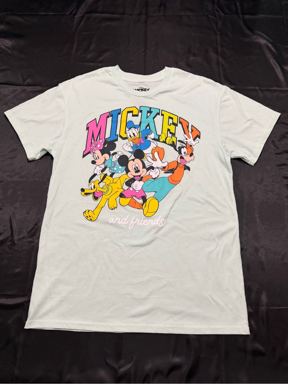 Disney Pastel Mint Mickey & Friends Logo Tee
